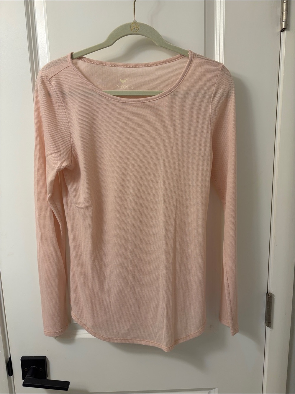 stem Light Blush Long Sleeve tee Crew Neck Top